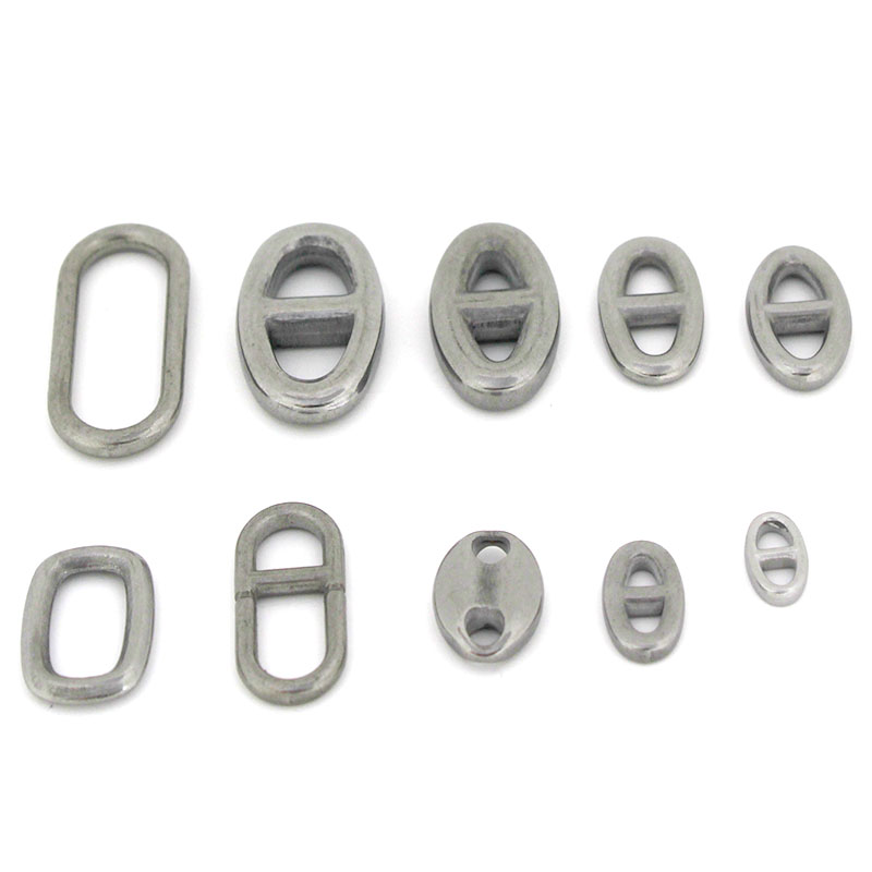 10 個のステンレス鋼の二重穴楕円形コネクタチャームジュエリ - Jewelry Making Pins のレビューと価格