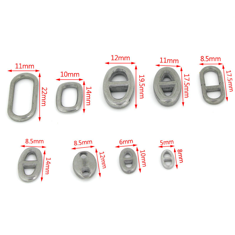 10 個のステンレス鋼の二重穴楕円形コネクタチャームジュエリ - Jewelry Making Pins のレビューと価格