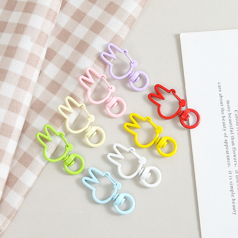 ユニークな 10 ピース/パックウサギのバックルアクセサリー - Jewelry Making Kit For Beginners のレビューと価格