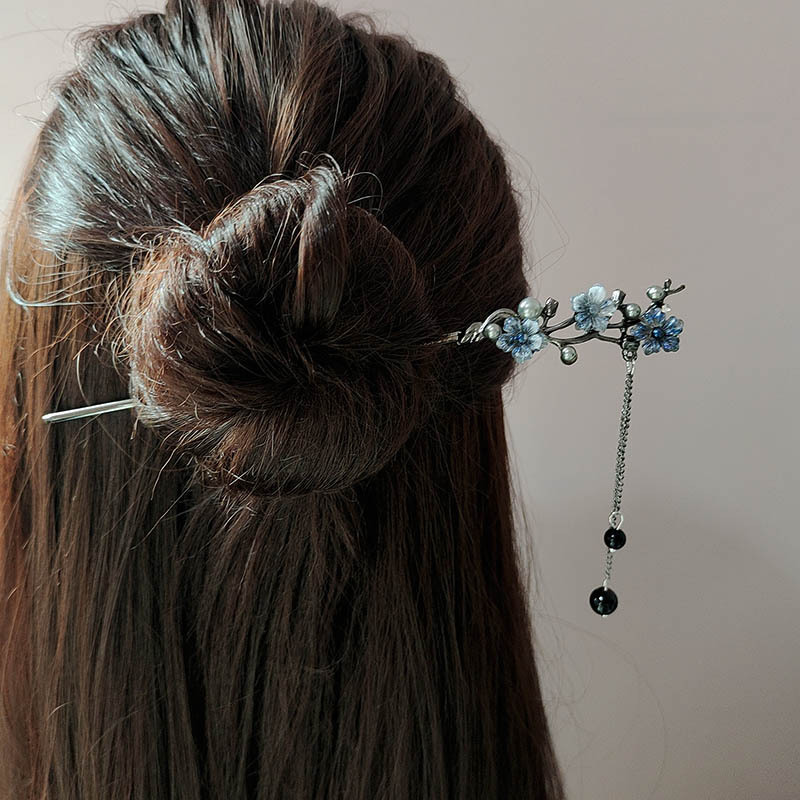 クラシックヘアスティック箸インクカラーフラワーメタルフリンジ - Jewelry Making With Beads のレビューと価格