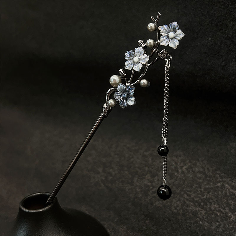 クラシックヘアスティック箸インクカラーフラワーメタルフリンジ - Jewelry Making With Beads のレビューと価格