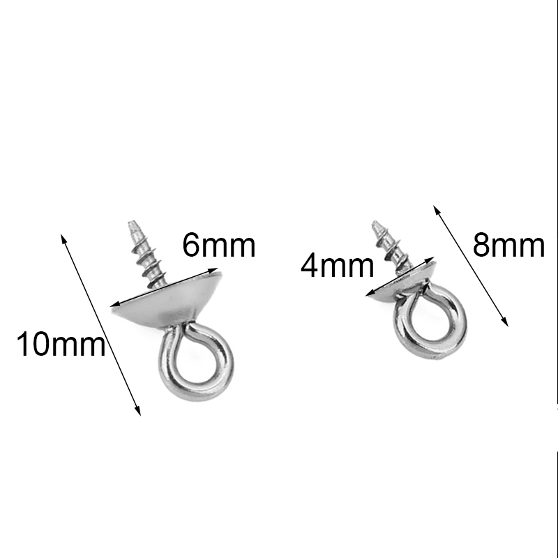 20個入り ステンレス製 パールペンダントフック コネクター - Jewelry Making Pins のレビューと価格
