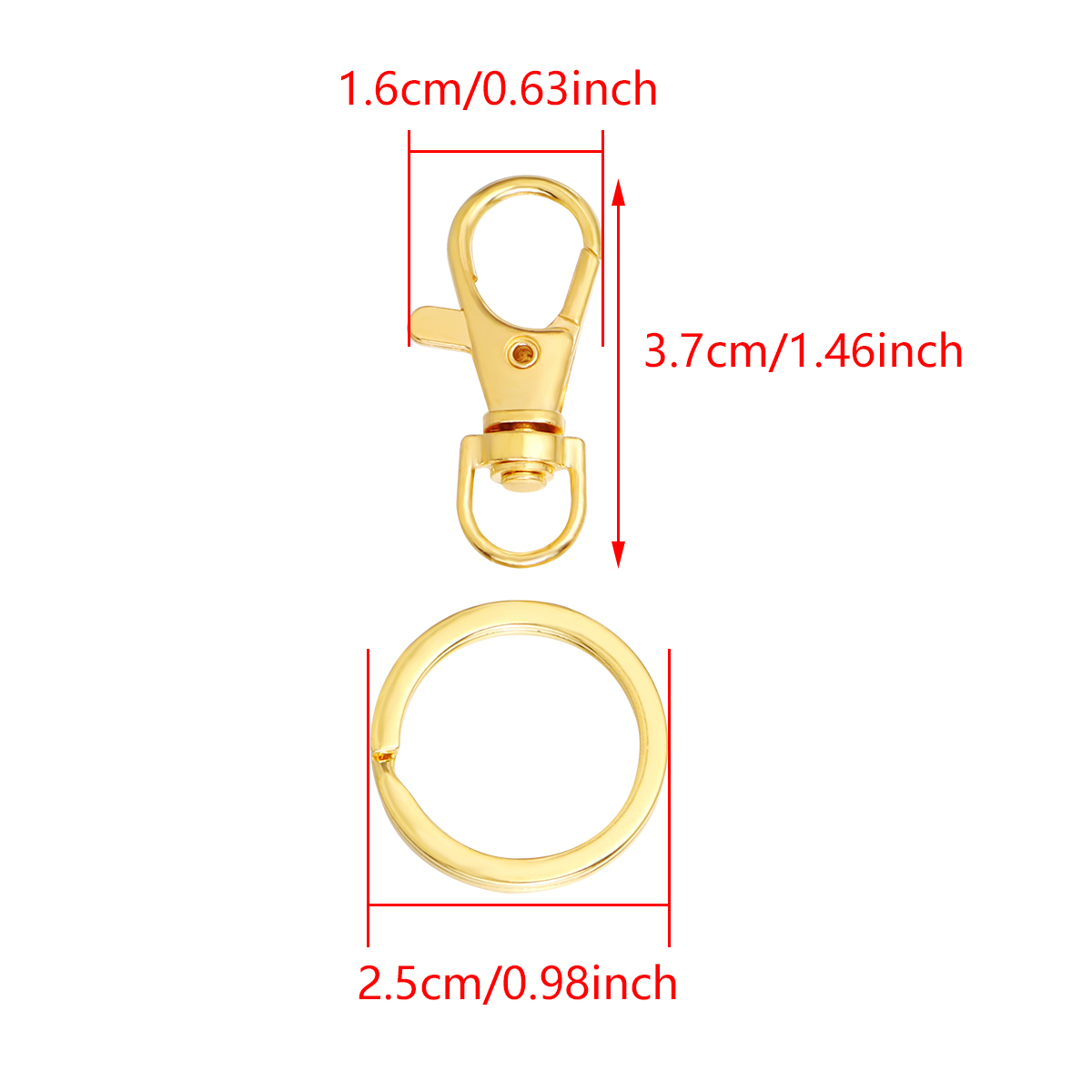 10セット合金製スイベルロブスタークラスプフック、スプリット - Jewelry Making Kit For Beginners のレビューと価格